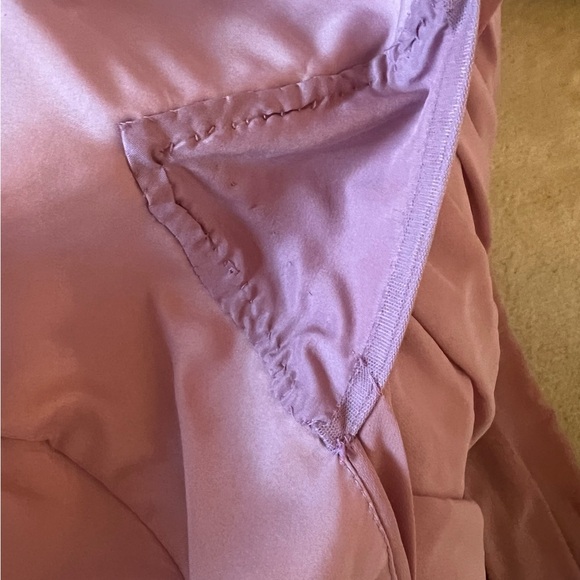 AZAZIE CHANEL Dress Dusty Rose Chiffon Floor Length Gown Prom Bridesmaid - Picture 10 of 10